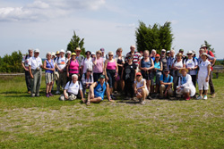 Wandergruppe 1 bei Wilsede fintel heide gruppe1 250