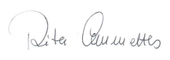Unterschrift Rita